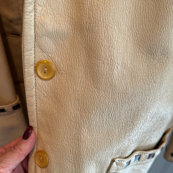 Vintage 1950 Western Fringed Deerskin Leather  Coat Size 8  Berlin Wisconsin - Picture 9 of 16